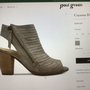 PAUL GREEN Cayenne Peep Toe Bootie